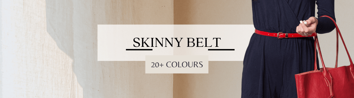 Women's colourful fashion and Skinny Leather Belts