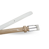 Lacey Nude white belts for women