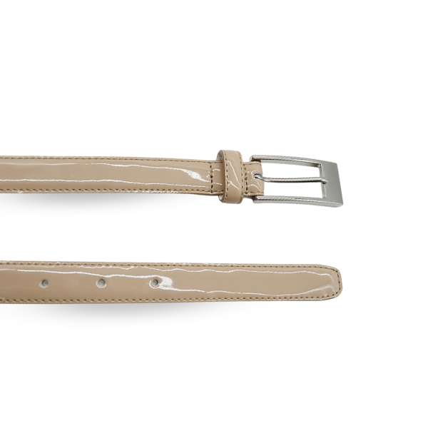 Lacey Nude white belts for women