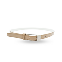 Lacey Nude white belts for women