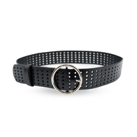 Miranda Black leather belts for women