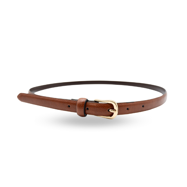 PIPER Women s Tan Genuine Leather Skinny Belt Addison Road