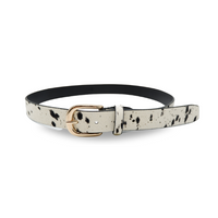 Snowy leather belts for women | AddisonRoad
