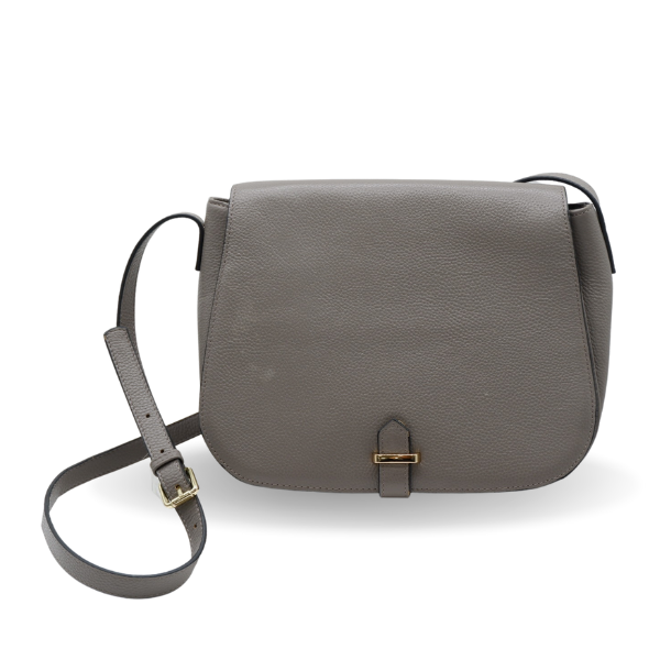 Grey leather bag sale 2025