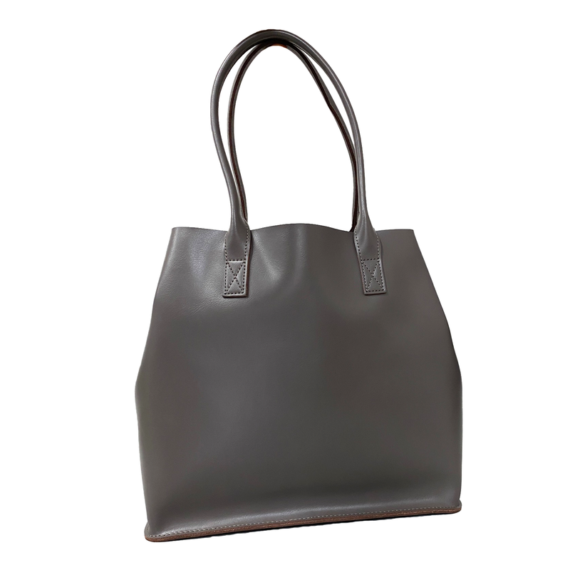 BIRCHGROVE - Women's Grey Genuine Leather Tote Bag Bag Addison Road