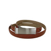 KIMBERLY - Women's Brown Matte Genuine Leather Belt with Silver Buckle -  Addison Road