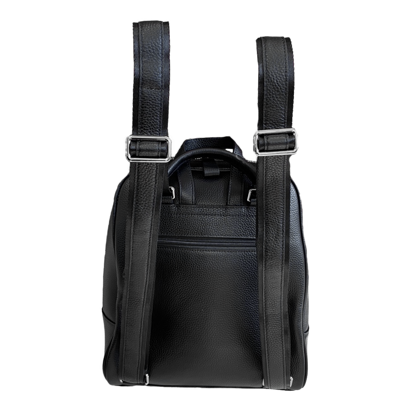 KINGSCLIFF - Black Premium Genuine Leather Backpack Womens Bag Addison Road