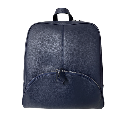 KINGSCLIFF - Navy Premium Genuine Leather Backpack Womens Bag Addison Road