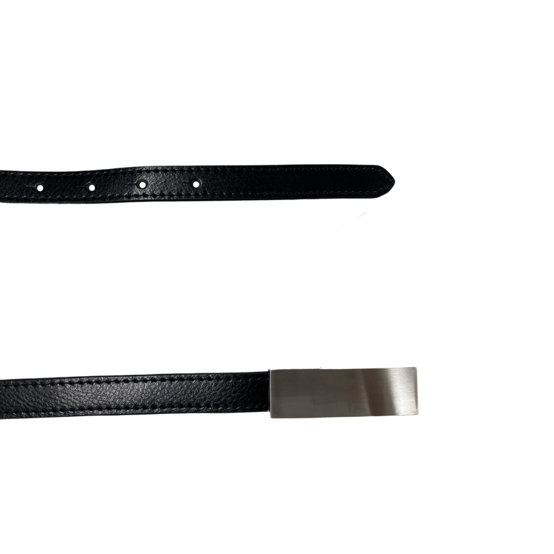 KIMBERLY - Women's Black Matte Genuine Leather Belt -  Addison Road