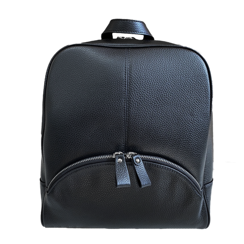 KINGSCLIFF - Black Premium Genuine Leather Backpack Womens Bag Addison Road