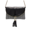 CHISWICK - Addison Road Black & White Weave Crossbody Bag Bag Addison Road