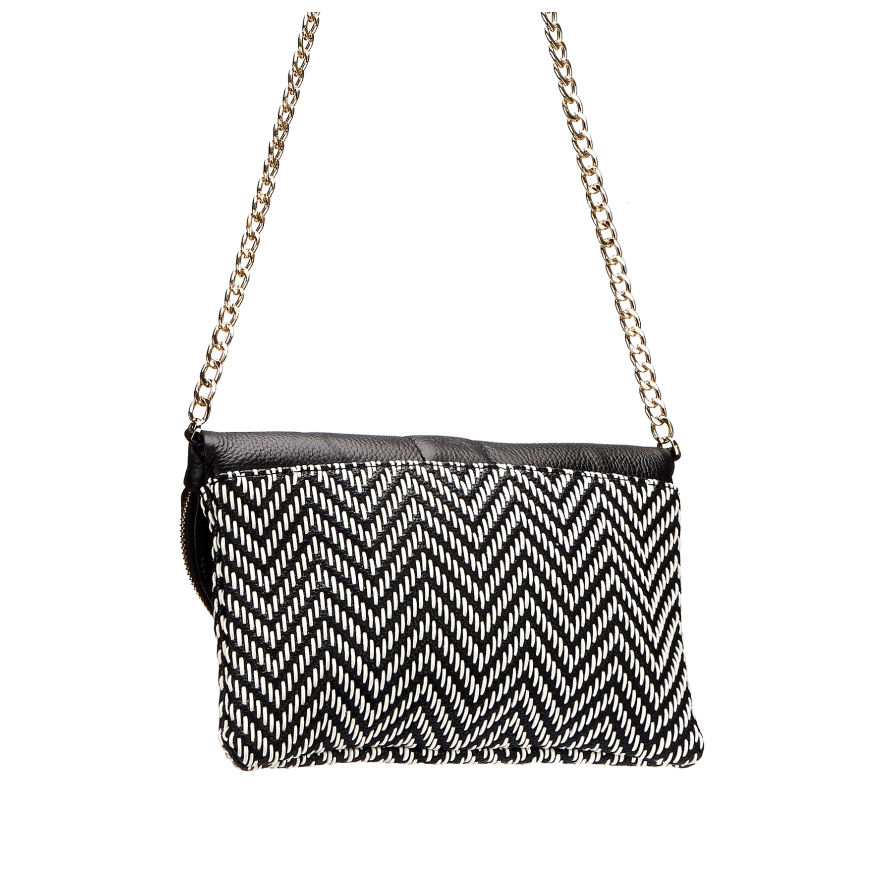 CHISWICK - Addison Road Black & White Weave Crossbody Bag Bag Addison Road