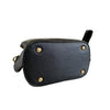 YARRA - Black Genuine Pebbled  Leather Handle Bag with Shoulder Strap freeshipping - BeltNBags