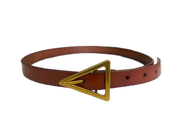 SUNBURY -  Tan Genuine Leather Belt with Triangle Buckle  - Addison Road