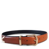 SURRY HILLS - Womens Tan Leather Belt with Gold Buckle Belts Addison Road