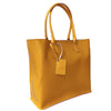 BIRCHGROVE - Women's Yellow Mustard Genuine Leather Tote freeshipping - AddisonRoad