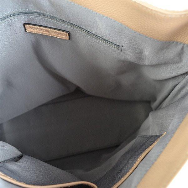 COLLAROY - Nude Cream Grey Leather Shopper Tote  - Belt N Bags