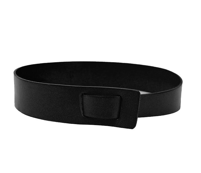 SEAFORTH - Women's Black Genuine Leather Knot Belt Belts Addison Road