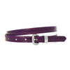 CARRIE -  Womens Purple Patent Skinny Leather Belt with Silver Buckle freeshipping - BeltNBags