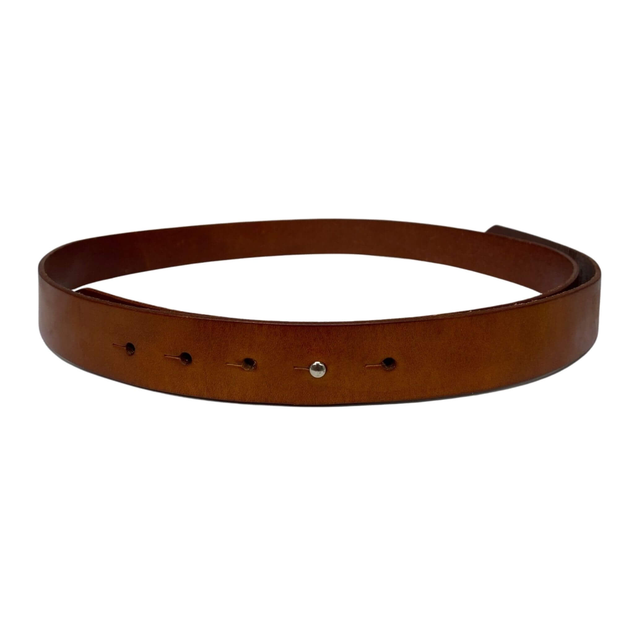 Ivy - Women's Tan Leather Belt with Stud Closure | Addison Road
