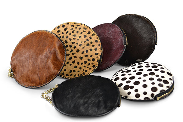 LORN - Cowhide Coin Purse with Keyring Wallets Addison Road