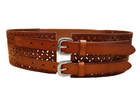 PICTON - Addison Road Double Buckle Tan Waist Belt Belts Addison Road