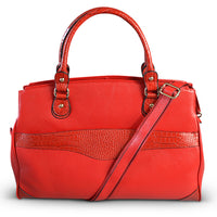 ROTHBURY Red Leather Weekender Overnight Business Bag Bag Addison Road