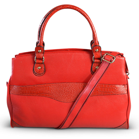 ROTHBURY Red Leather Weekender Overnight Business Bag Bag Addison Road