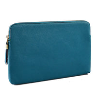 SORRENTO - Addison Road - Peacock Structured Saffiano Clutch Bag Addison Road