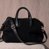 ST IVES - Soft Genuine Leather Suede Handbag in Black Bag Addison Road