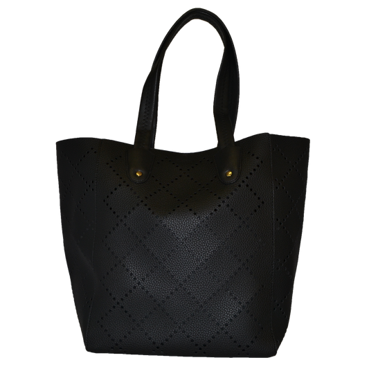 MIMOSA- Womens Laser Cut Vegan Tote Bag  - Belt N Bags